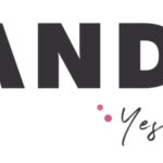 Candi logo, the C is surrounded by a rainbow coloured cloud and the words “yes you can” are written in script below